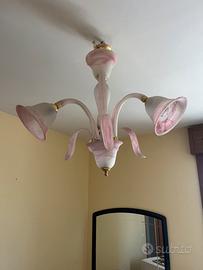 Lampadario murano + 2 bajour murano