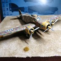 Diorama 1:72 bombardiere italiano SM79 Sparviero