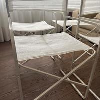Sedie pieghevoli stile regista bianche – 4 sedie
