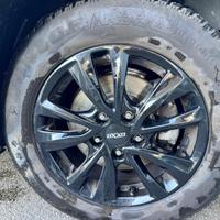 set comp. gomme da neve usate e cerchi in lega or.