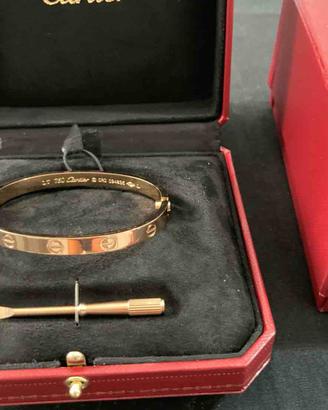 BRACCIALE LOVE LAMINATO ORO ROSA