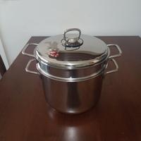 Cuoci pasta, set 3 pezzi in acciaio inox 18/10