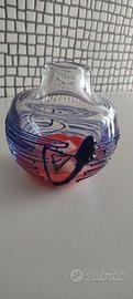 Vaso in vetro artistico anni '70 di Moser