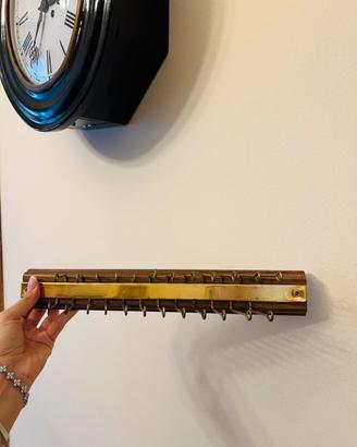 Portacravatte o gioielli vintage in legno