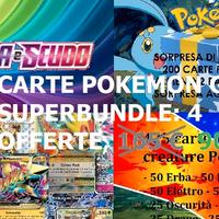 Pokémon: 4 lotti carte anche rare al costo di 2
