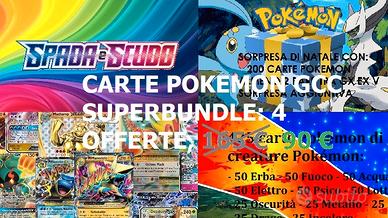 Pokémon: 4 lotti carte anche rare al costo di 2