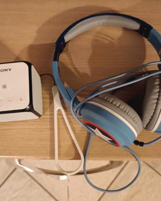 Cassa bluetooth Sony SRS X-11 + cuffie Marvel