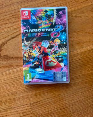 MARIOKART 8 Delux Nintendo Switch + volantini ecc