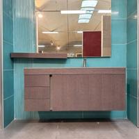 Mobile bagno sospeso specchio con mensola incluso