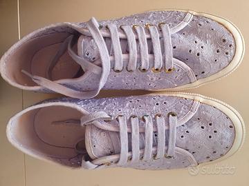 Superga 41 come nuove pizzo lilla violet