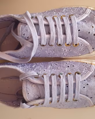 Superga 41 come nuove pizzo lilla violet