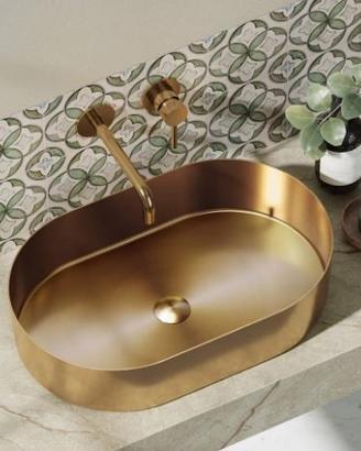 Lavabo da appoggio Jupiter Rose Gold Art BB6808-BR