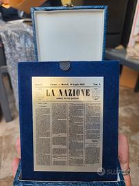 prima pagina storica del quotidiano "La Nazione".