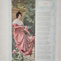 Cromolitografie 4 stagioni librrty fine 800