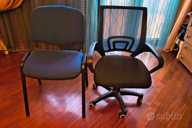 Sedia ufficio e sedia scrivania  regolabile