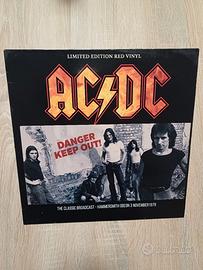 AC-DC Danger keep out vinile rosso