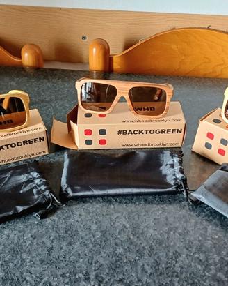 Occhiali da sole WHB in legno - nuovi - a scelta a