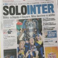 Gazzetta dello sport del TRIPLETE Inter