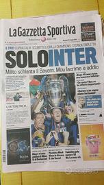 Gazzetta dello sport del TRIPLETE Inter