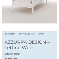 Lettino bambini Azzurra Design