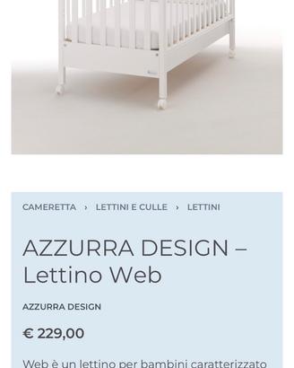 Lettino bambini Azzurra Design