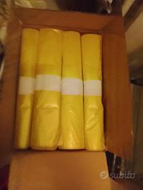 300 sacchi spazzatura 72x110 giallii 90 litri 