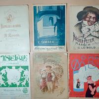 Lotto 36 spartiti musicali d' epoca originali 