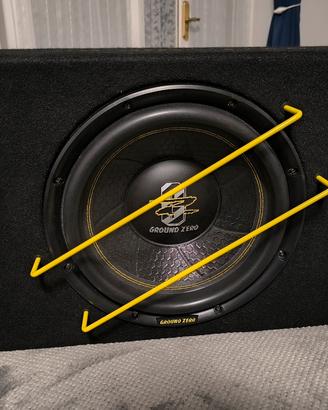Subwoofer 2000 WATT Ground Zero 12"/30cm