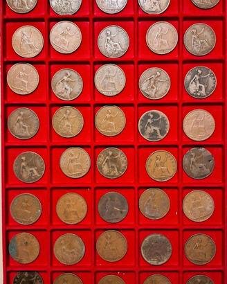 Regno Unito - Lotto di 40 monete 1 Penny Britannia