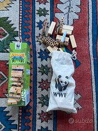 WWF Animal Tumble Tower Gioco in legno