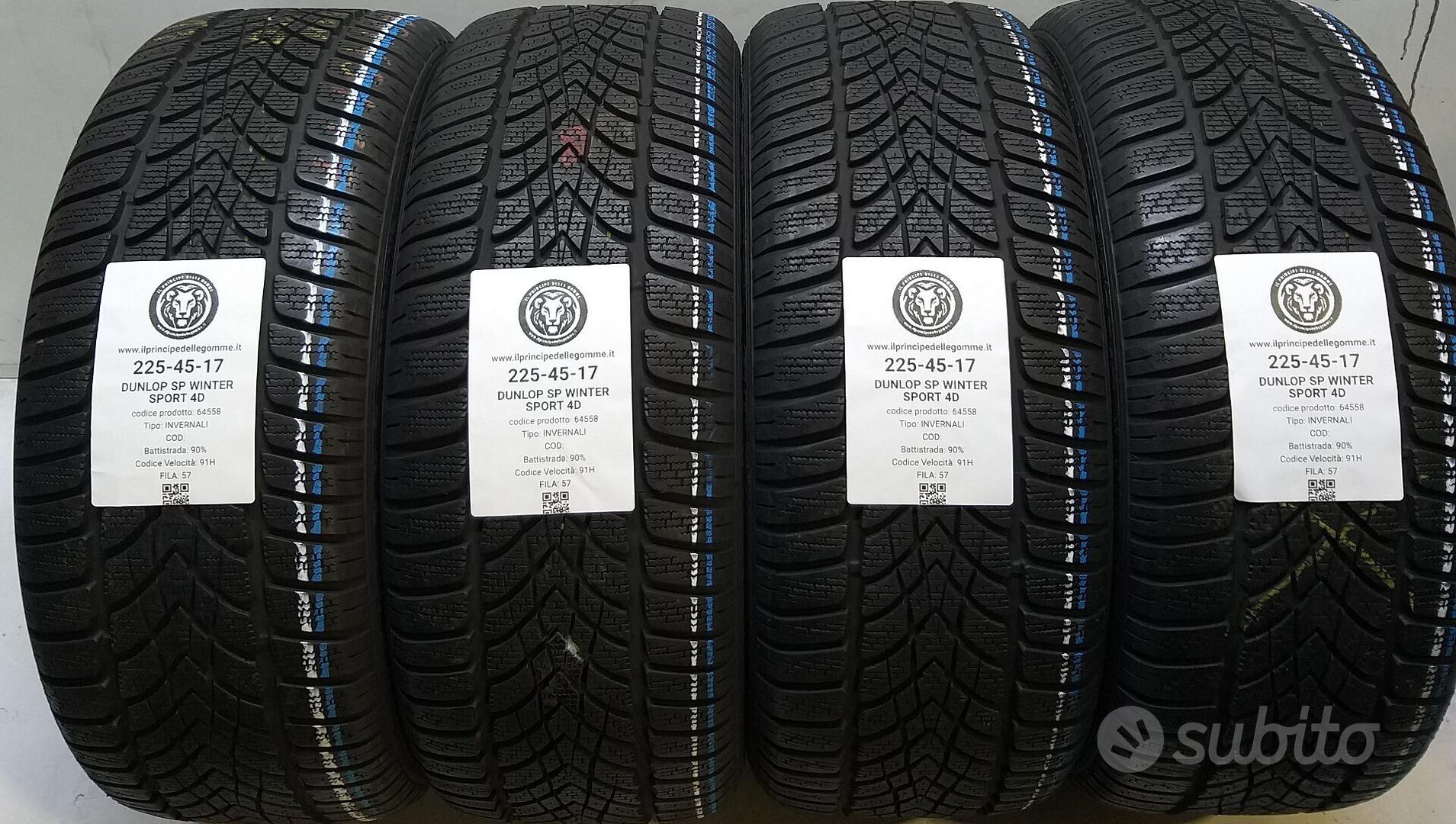 4 GOMME 225 45 17 DUNLOP A64558
