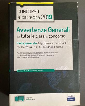 Avvertenze generali concorso scuola Edises