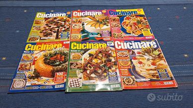 LOTTO 7 RIVISTE collana "CUCINARE BENE" (H)