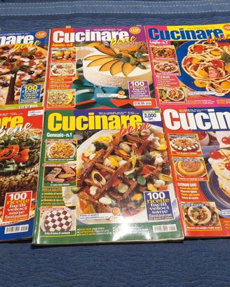 LOTTO 7 RIVISTE collana "CUCINARE BENE" (H)