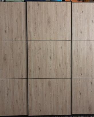 Armadio scorrevole 3 ante di legno