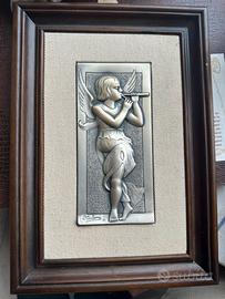 Quadro Ottaviani con bassorilievo in argento 925
