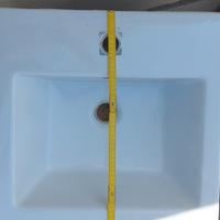 mobile bagno 50x50 quadrato cassettone con lavabo