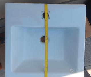 mobile bagno 50x50 quadrato cassettone con lavabo