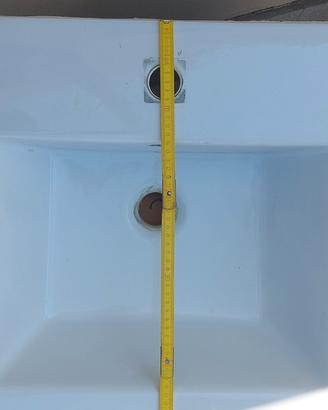 mobile bagno 50x50 quadrato cassettone con lavabo