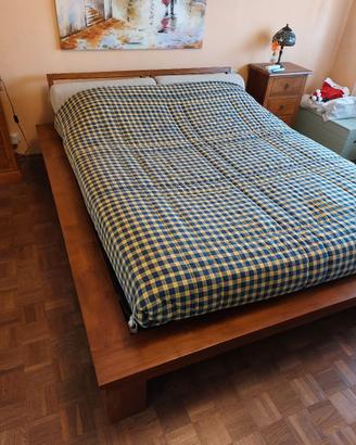 letto matrimoniale in teak