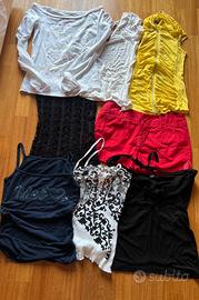 6 canotte tg.S+ 1 maglia tg.S + pantaloncino
