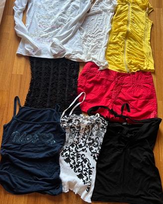 6 canotte tg.S+ 1 maglia tg.S + pantaloncino