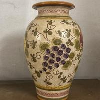 Vaso in ceramica per fiori dipinto a mano