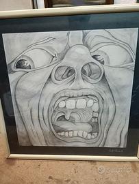 Quadro disegno matita King Crimson