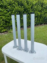 gambe per tavolo o scrivania in metallo 15 coppia