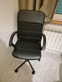 Sedia da scrivania regolabile con rotelle