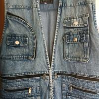 gilet uomo di jeans 