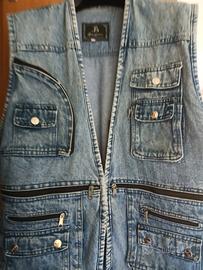 gilet uomo di jeans 