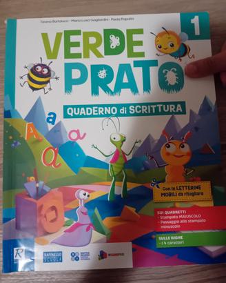 libro testo verde prato quaderno di scrittura di 1