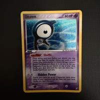 Carta Pokémon unown A/28 EX forze segrete